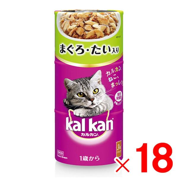 カルカン ハンディ缶 1歳から まぐろとたい 160g ×3缶 ×18個 ケース販売