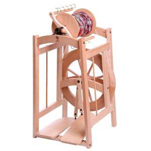 アシュフォード製の紡ぎ機 アシュフォード トラディショナル ダブルドライブ紡毛機 白木