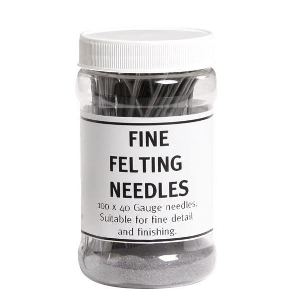 アシュフォード フェルティングニードル細手　100本入り ＜羊毛フェルト ニードルフェルト 針 as...