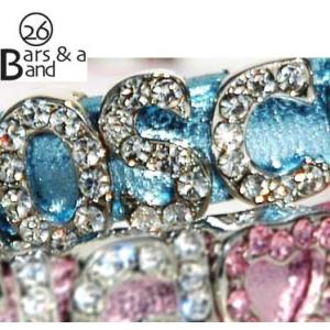 26 Bars &amp; a Band ブリングカラー・文字A〜T【メール便可】 ＜犬服 ワンコ＞