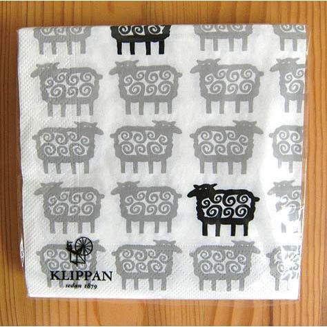 ペーパーナプキン　ヒツジ/ハート ＜北欧 スウェーデン キッチン＞