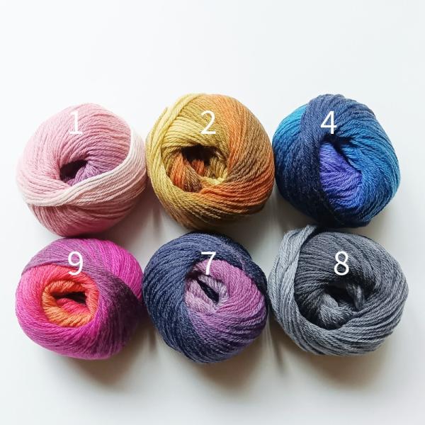 ハマナカ　ピエールファミリー　プレミアメリノ　グラデーションカラー　40g玉毛糸 ＜織り 編み ニッ...