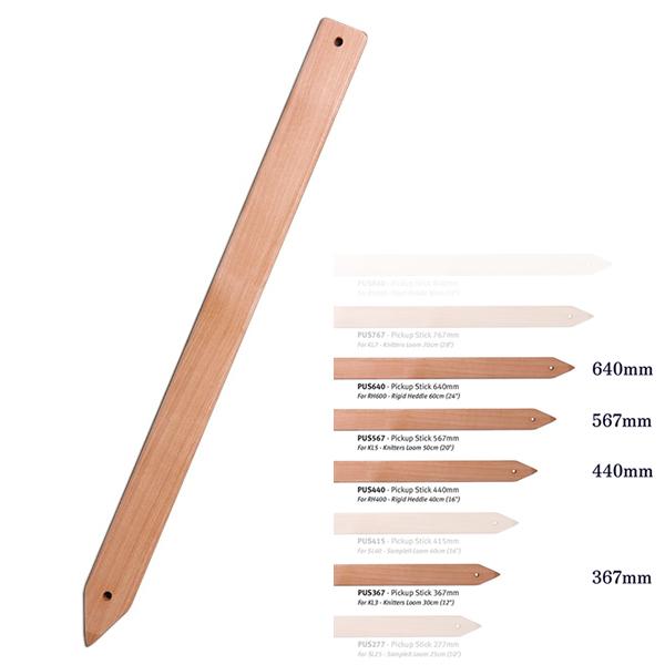 アシュフォード ピックアップスティック640ｍｍ 白木 ＜卓上 手織り機 ashford＞