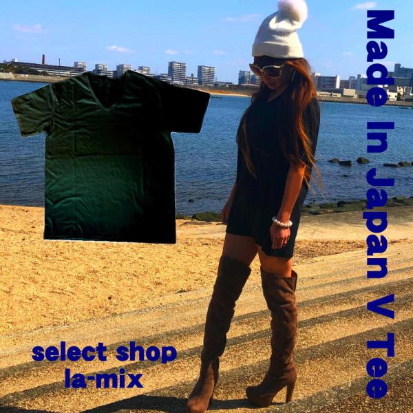 【送料無料】Tシャツ　半袖　無地　日本製　ユニセックス　黒　クリックポスト配送