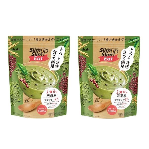 (2セット) アサヒ スリムアップスリムイート 300g 抹茶味  置き換え 抹茶味 和風 美容 1...