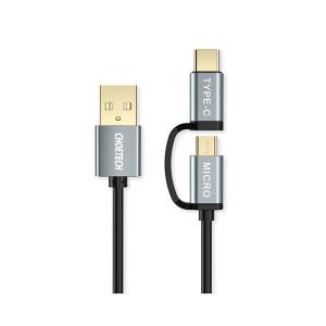 CHOETECH USB A to USB Type C Micro USB ケーブル 1.2m XAC-0012-102 正規代理店2in1 Type-C micro ケーブル Galaxy Xperia｜lamp