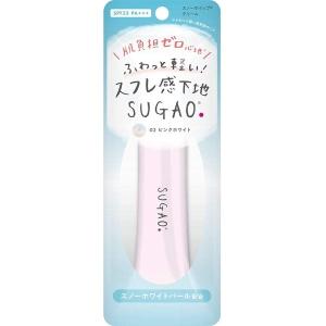 SUGAO スガオ スノーホイップクリーム ピンクホワイト 25g ロート製薬 通販 メイクアップベース 化粧下地 おすすめ下地 メイク下地 潤い 透