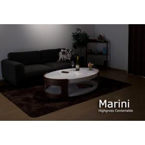ホワイトハイグロス仕上げ センターテーブル / Marini(マリーニ)｜lamp
