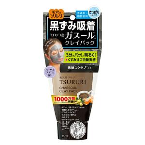 クレイパック ツルリ(TSURURI) 毛穴 黒ずみ吸着 ガスールパック 150g×3