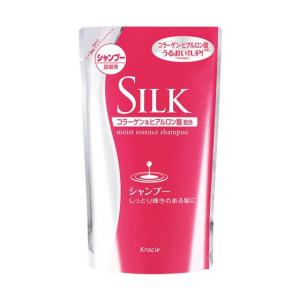 シルク モイスト エッセンス シャンプー 詰替用 350ml  SILK つめかえ つや髪 ツヤツヤ シルク うるおい ヘアケア 天然由来｜lamp