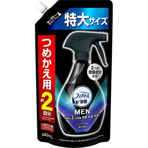 P&amp;G ファブリーズメン クールアクアの香り つめかえ用 特大サイズ 640mL 消臭スプレー 布用...