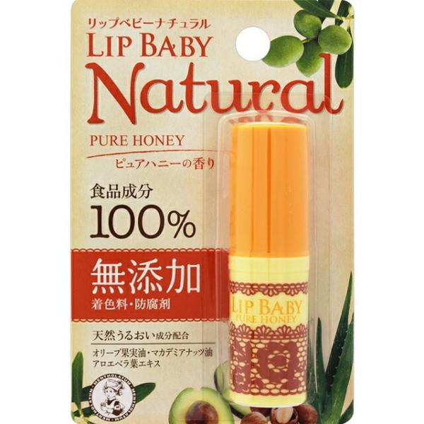 メンソレータム リップベビー ナチュラル ピュアハニーの香り 4g リップクリーム リップ 唇 オリ...