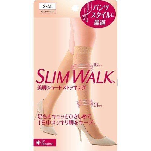 スリムウォーク 美脚ショートストッキング S〜MサイズSLIMWALK ストッキング 着圧 インナー...