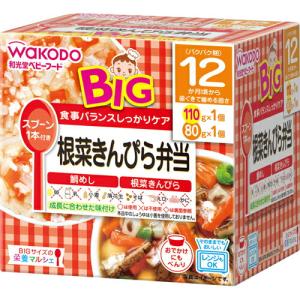 BIGサイズの栄養マルシェ 根菜きんぴら弁当 離乳食 ベビーフード レトルト きんぴら 鯛めし 野菜 たら 食事 国産 赤ちゃん 子供 ベビー用品｜lamp