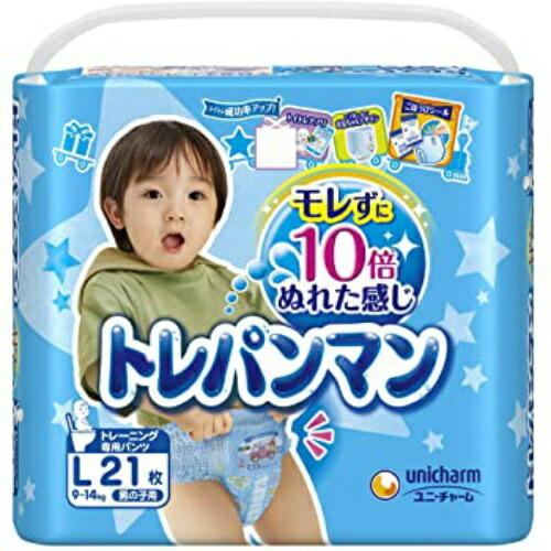 2個セット  おむつ トレパンマン 男の子用 Lサイズ 21枚入り×2セット トレーニングパンツ オ...