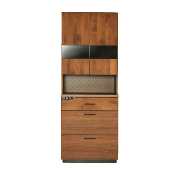 国産 シンプルで機能的なカップボード！ クアトロ 70 食器棚 QT  キッチンボード チェスト 食...