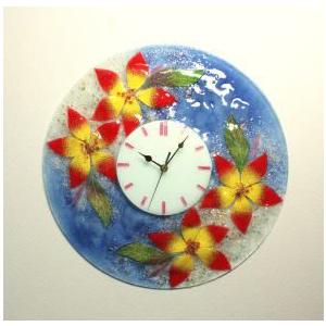 ベネチアングラス　掛け時計 ベネチアングラス 掛け時計 ベネチアンガラス イタリア製 pelt711-t