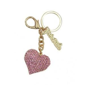 ジェシースティール チャーム ハート(ピンク) Pink Heart ラインストーン