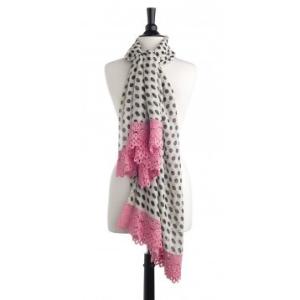 ジェシースティール レース付きスカーフ 70-js-68c