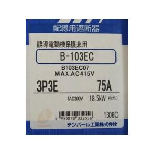 テンパール テンパール工業 B103EC07[B-103EC 75A] 配線用遮断器 E
