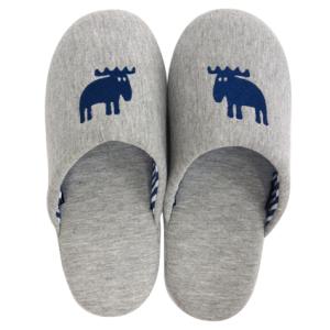 在庫限り！公式 moz モズ sweden ニットスリッパ　Mサイズ　ネイビー