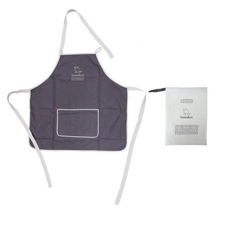 moz 袋付きエプロン チャコール (送料無料！メール便でお届けします)