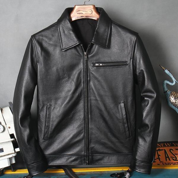 革レザージャケット メンズ 本革 バイク ライダース 牛革 ジャケット 防風 防寒 3XL 4XL ...