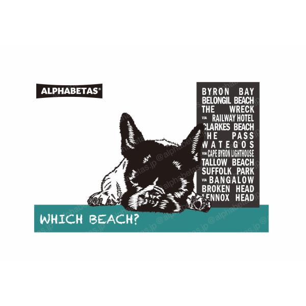 【D11.WHICH BEACH?】アルファベータスオリジナルデジタルアート　デジタルイラスト　額装...