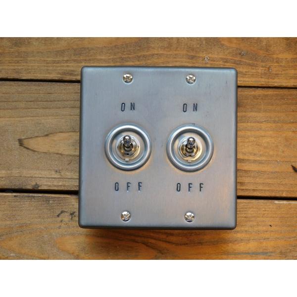 トグルスイッチプレート　WHEEL PRESS＆STAMP　ホイールプレス＆スタンプ　2個用　インダ...