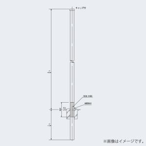 多目的用途柱 NA ポール LS-10 60483 メッキ（Z）日本ネットワークサポート 鋼管ポール｜lampya