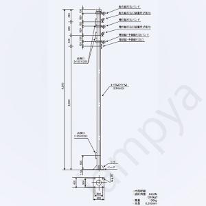 多目的用途柱 Catv用 Naベースポール Tb 60 62331 メッキ Z 日本ネットワークサポート 鋼管ポール らんぷや 通販 Paypayモール