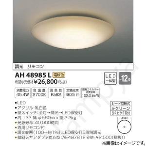 LEDシーリングライト AH48985L（AH 48985L）〜12畳用 コイズミ照明｜lampya