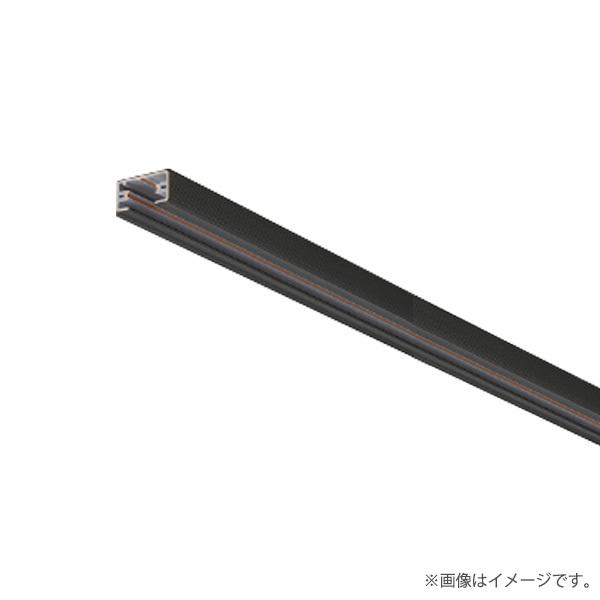 OSライン専用（オフィス・店舗用配線ダクト）シングル 配線ダクトレール本体 1m 黒/ブラック DH...