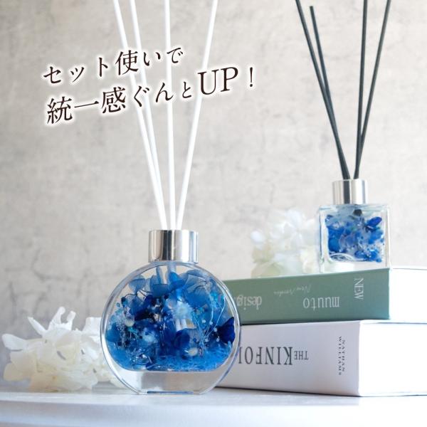 【 送料無料 】 【丸型+小型セット】リードディフューザー ハーバリウム　ディフューザー おしゃれ ...