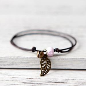 セラミックビーズ&リーフバングルの詳細画像3