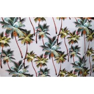 ハワイ直輸入生地　厚手パーム柄（ヤシ柄）インテリアにも