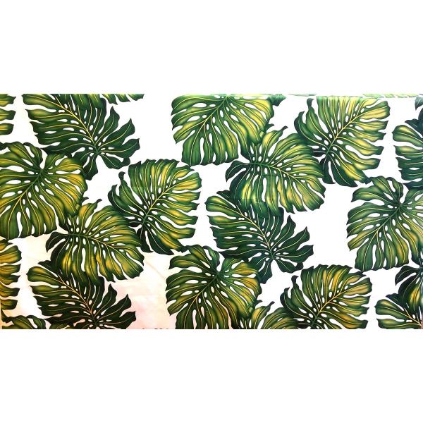 ハワイ直輸入生地　コットンツイル　モンステラ　インテリアにも