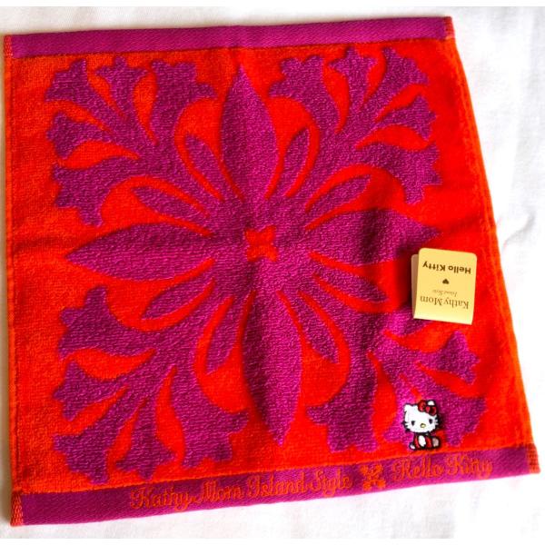 キャッシーマム　ハンドタオル　ハワイアンキルト柄　タオルハンカチ　プレゼントにも！