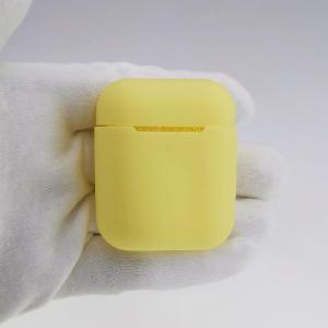 AirPods 1・2 シリコンケース ライトイエロー [124]