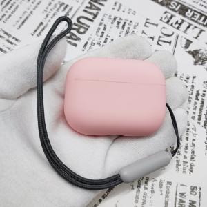 AirPods Pro 2 ストラップ付シリコンケース [09]ライトピンク