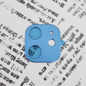 iPhone 12 カメラカバー アルミ ブルー