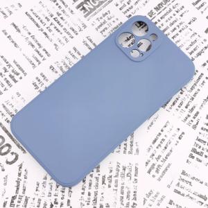 iPhone 12Pro シリコンケース [03] アッシュブルー