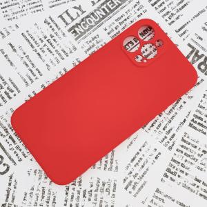 iPhone 12ProMax シリコンケース [01] レッド