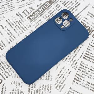iPhone 12ProMax シリコンケース [07] サファイアブルー