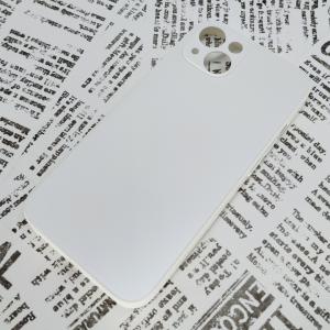 iPhone 13 ガラス背面シリコンケース [24]ホワイト