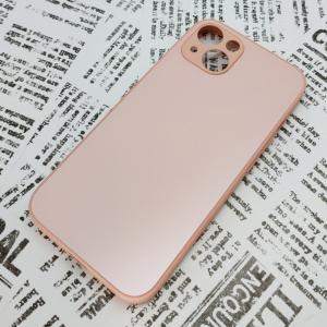 iPhone 13 ガラス背面シリコンケース [29]ピンク