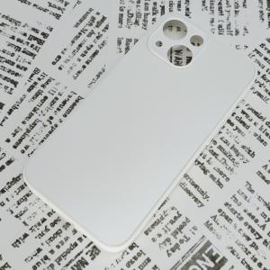 iPhone 13mini ガラス背面シリコンケース [24]ホワイト