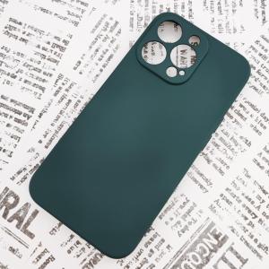 iPhone 13Pro シリコンケース [10] ダークグリーン