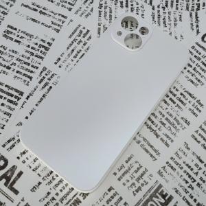 iPhone 14 ガラス背面シリコンケース [24]ホワイト