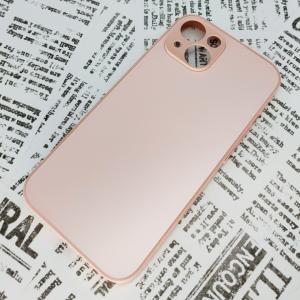iPhone 14 ガラス背面シリコンケース [29]ピンク